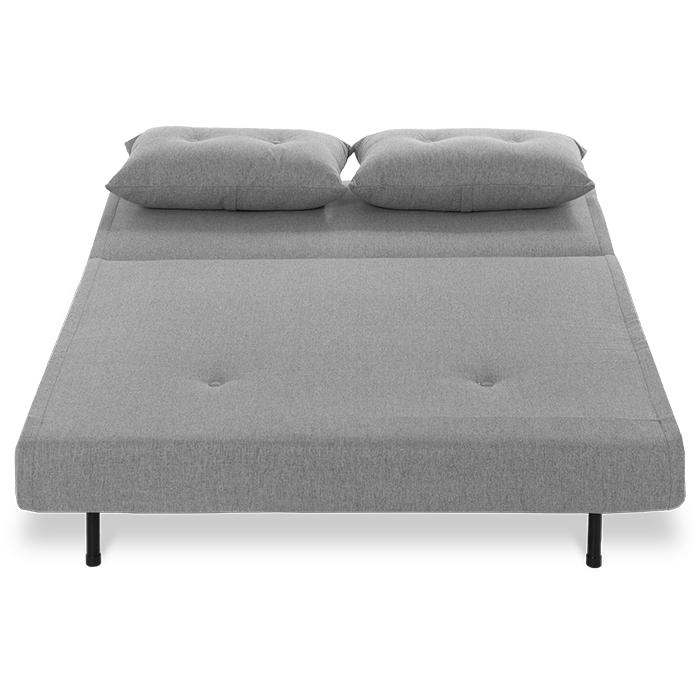 Futon Tela Gris Claro Satek | Sofá Cama y Futones | salas